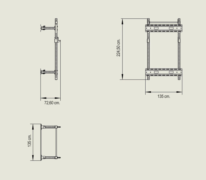 Rack abatible con barra para dominadas. - Imagen 3
